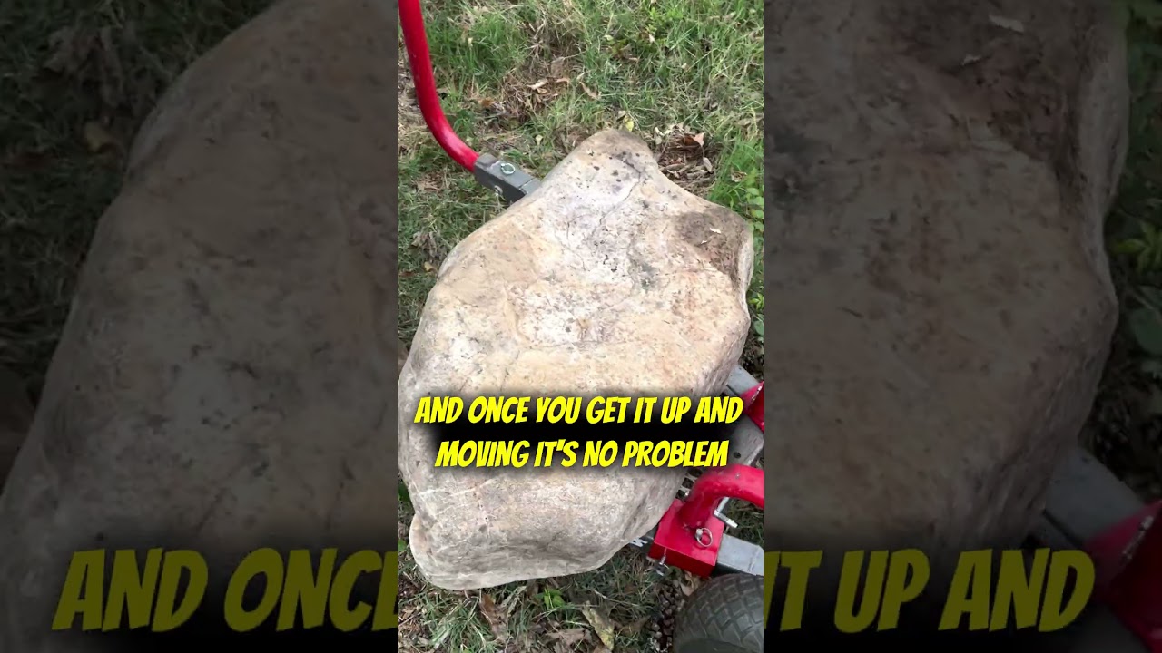 перемещение камня весом 350 фунтов на прицеп