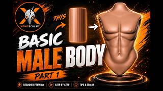 Basic Male Body in ZBrush | Part 1 | Beginner Sculpting Tutorial (Step-by-Step) Basic Male Body in ZBrush | Part 1 | Beginner Sculpting Tutorial (Step-by-Step)