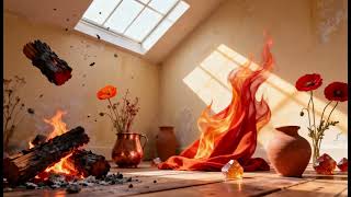 Fire Lofi Music - 1 Hour - Warmth, Focus, Cozy Ambiance | Fire Element Beats