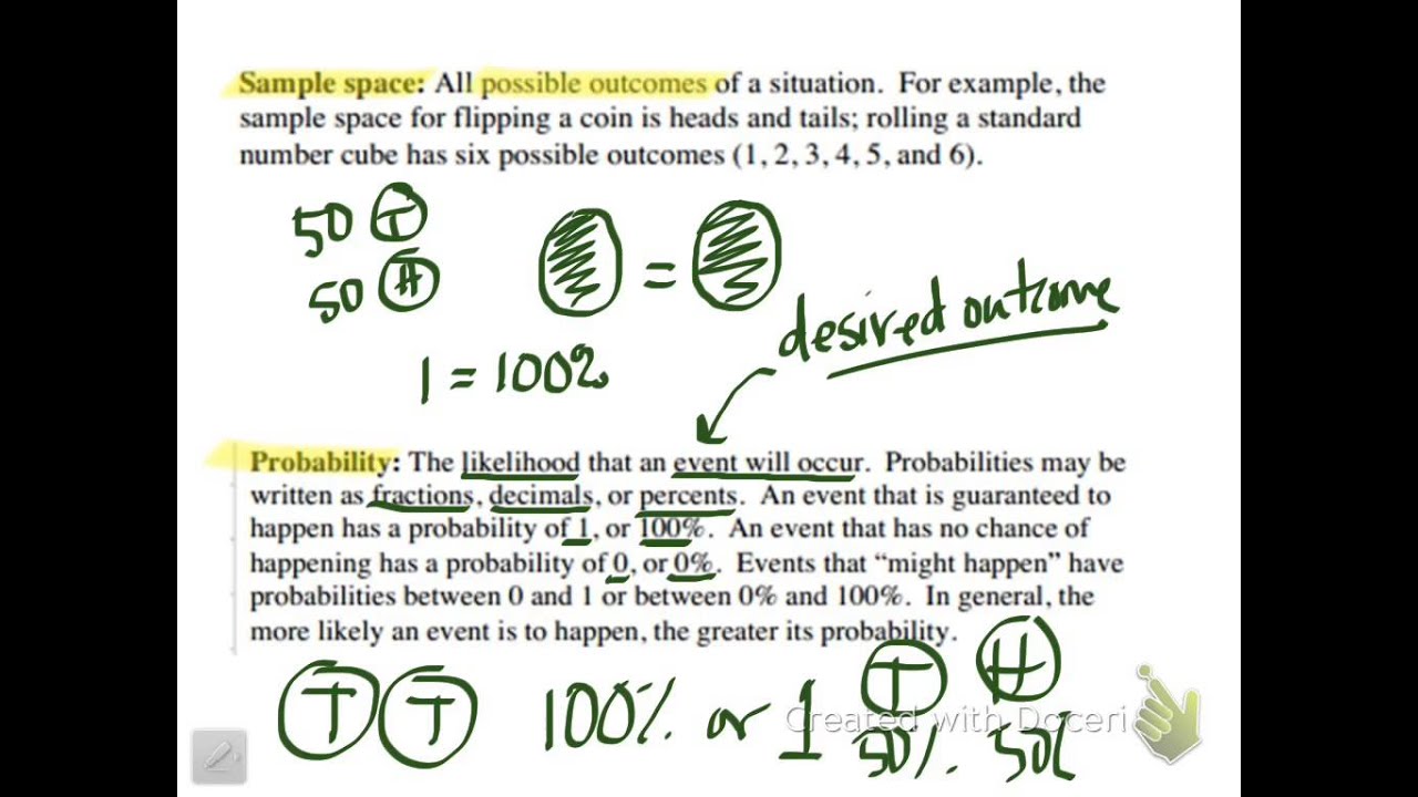 Probability Vocabulary and Definitions - YouTube