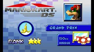Mario Kart DS - Retro Grand Prix: 150cc (Mirror) Banana Cup (3-Star Rank)