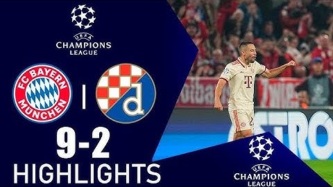 Bayern Munich vs Dinamo Zagreb 9-2 Highlights UEFA Champions League