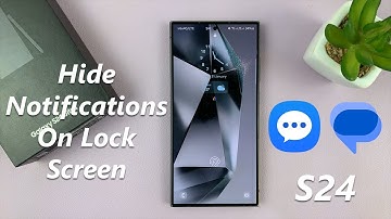How To Hide Text Message Notifications On Lock Screen Of Samsung Galaxy S24 / S24 Ultra