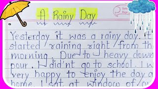 A rainy day essay | essay on a rainy day in English | a rainy day | essay