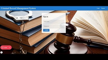 Criminal Record Management System Project