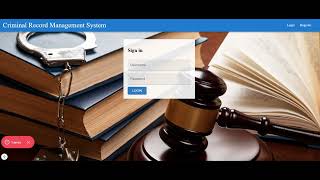 Details Criminal Record Management System Project Update