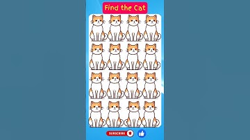 "Only Geniuses Can Spot the Odd Cat in 5 Seconds! 👀" #7