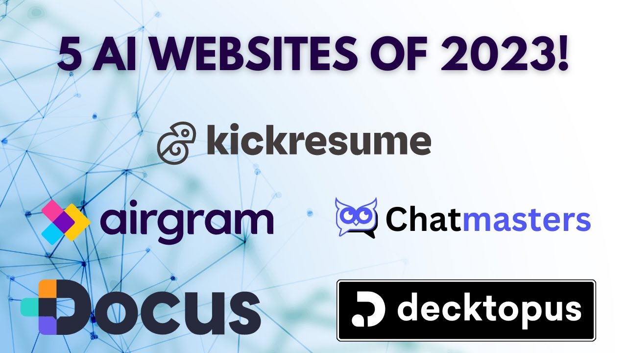 5 New AI Websites You Cannot Miss in 2023 | AI Tools - YouTube