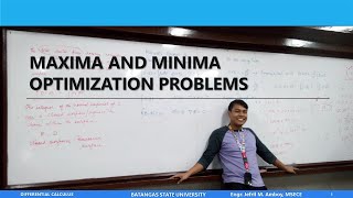 Maxima/Minima and Optimization Problems in Differential Calculus