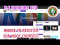 How and where to register for MOOC courses in VTU ? for B.E honours