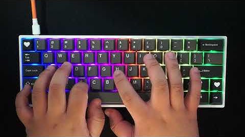 GK64X with lubed & filmed Holy Pandas typing test