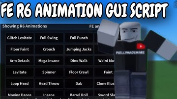 [FE] R6 Animation GUI Script | Pastebin | Universal