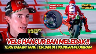 It's REALLY SCARY that the rims were destroyed and the tires exploded😮 MARC MARQUEZ REVEALS TO TH...