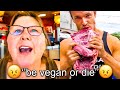 Vegan Karens STALK MEAT EATERS ON CAMERA..
