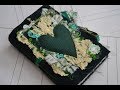 Puffy Heart Journal Crazy Stitching Style :) (sold)