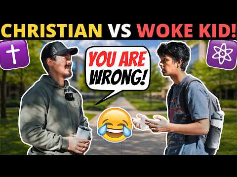 WOKE Student DEBATES Christian On Morality & God!