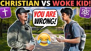 WOKE Student DEBATES Christian On Morality & God!