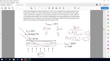 Heat Transfer Crash Course: Example exam problem: Convection and Radiation