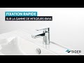 Mitigeur lavabo avec vidage - SIDER - Ibaya - Fixation rapide-1