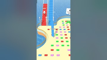 Bridge Race 😀😈 Best funny game 😂 mobile game & ios gameplay #shorts #gaming #gamingshortsvideo