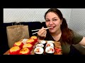 Мукбанг! Запеченные роллы/суши 🍣 Разрешу ребёнку всё!