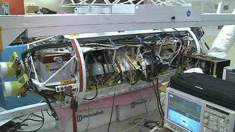 Assembly of Synthetic Aperture Radar Instrument at JPL in Pasadena, CA