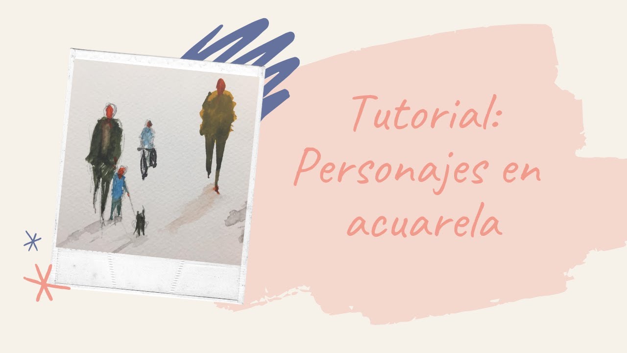 Tutorial sobre cómo dibujar personas en acuarela para paisaje urbano ✍🎨