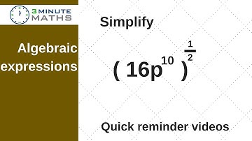 Indices - simplify with a power of a half - GCSE maths