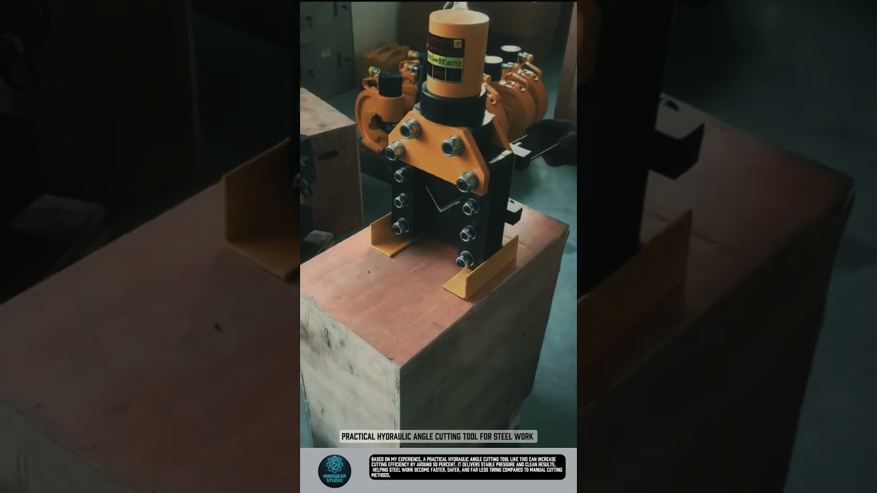 Practical Hydraulic Angle Cutting tool for steel work 