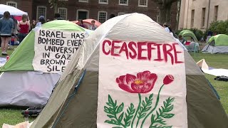 Brown University warns of possible discipline for students in encampment