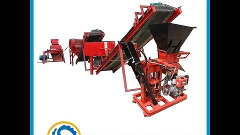 FL1-25 electric motor interlocking brick machine line