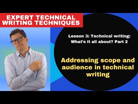 Video: Zašto je publika posebno važna za tehničko pisanje?