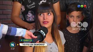 Yo fui un demonio: entrevista con Melany y su familia - Telefe Noticias