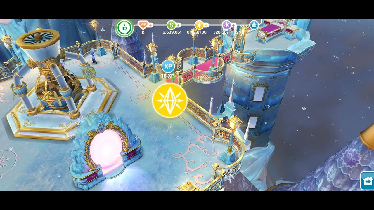 Hidden Pickaxe in The Secret Winter Wonderland Sims Free play in ice