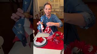 How to set a table for Memorial Day using Dollar Tree items | Budget friendly decorating tips