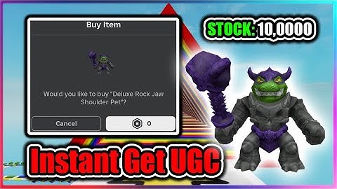 [UGC LIMITED] Easy Obby Script - Instant Get Deluxe Rock Jaw