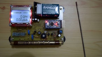 Homemade Arduino SBM-20 Geiger Counter and Thoriated Tungsten Electrodes