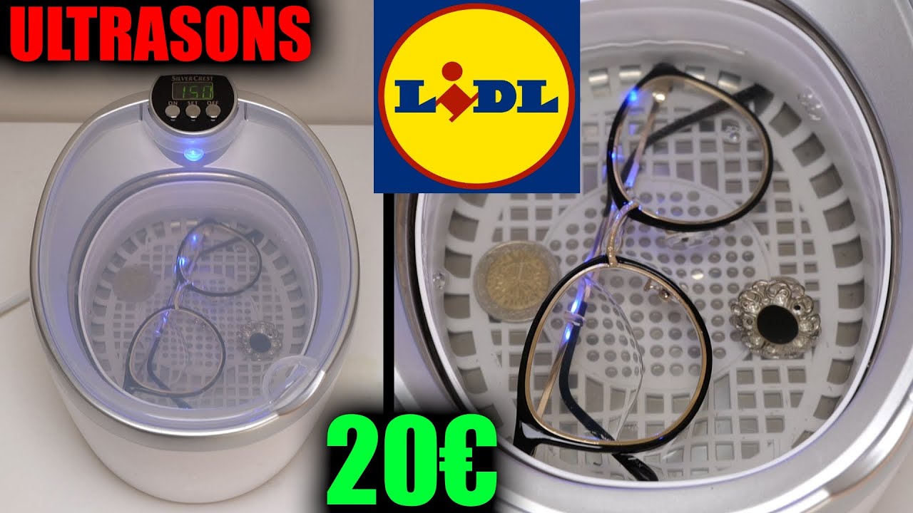 LIDL nettoyeur à ultrasons SILVERCREST SUR 48 C4 600ml 50w 48kHz Ultrasonic  Cleaner 