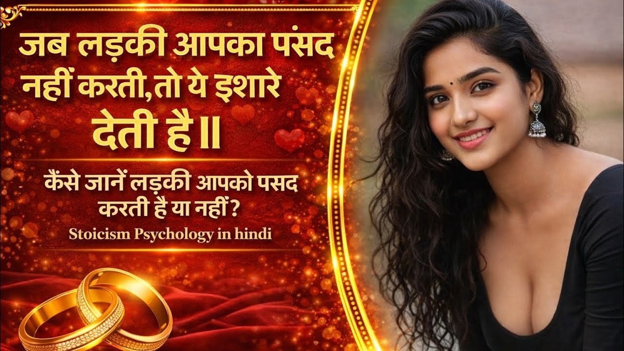 जब लड़की आपको पसंद नहीं करती तो ये 5 इशारे देती है | Stoicism Psychology in Hindi