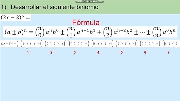 Binomio de Newton con combinatoria
