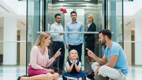 Female CEO Waits for Elevator with Mute Daughter—Shock When Single Dad Spoke to Her in Sign Language