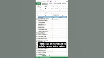 Preenchimento Relâmpago no Excel | #shorts