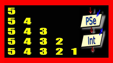 Piramide de numeros en pseint