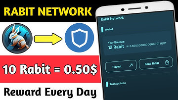 Rabit Network App 10 Rabit =0.50$ || Rabit Network Reward Every Day