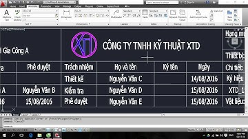 Tạo khung bản vẽ AutoCad bằng Block thuộc tính (Define Attribute)