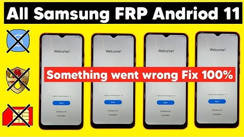 Samsung Android 11 Frp Something went Wrong Fix 100% FRP Bypass | No Alliance Shield | No Downgrade