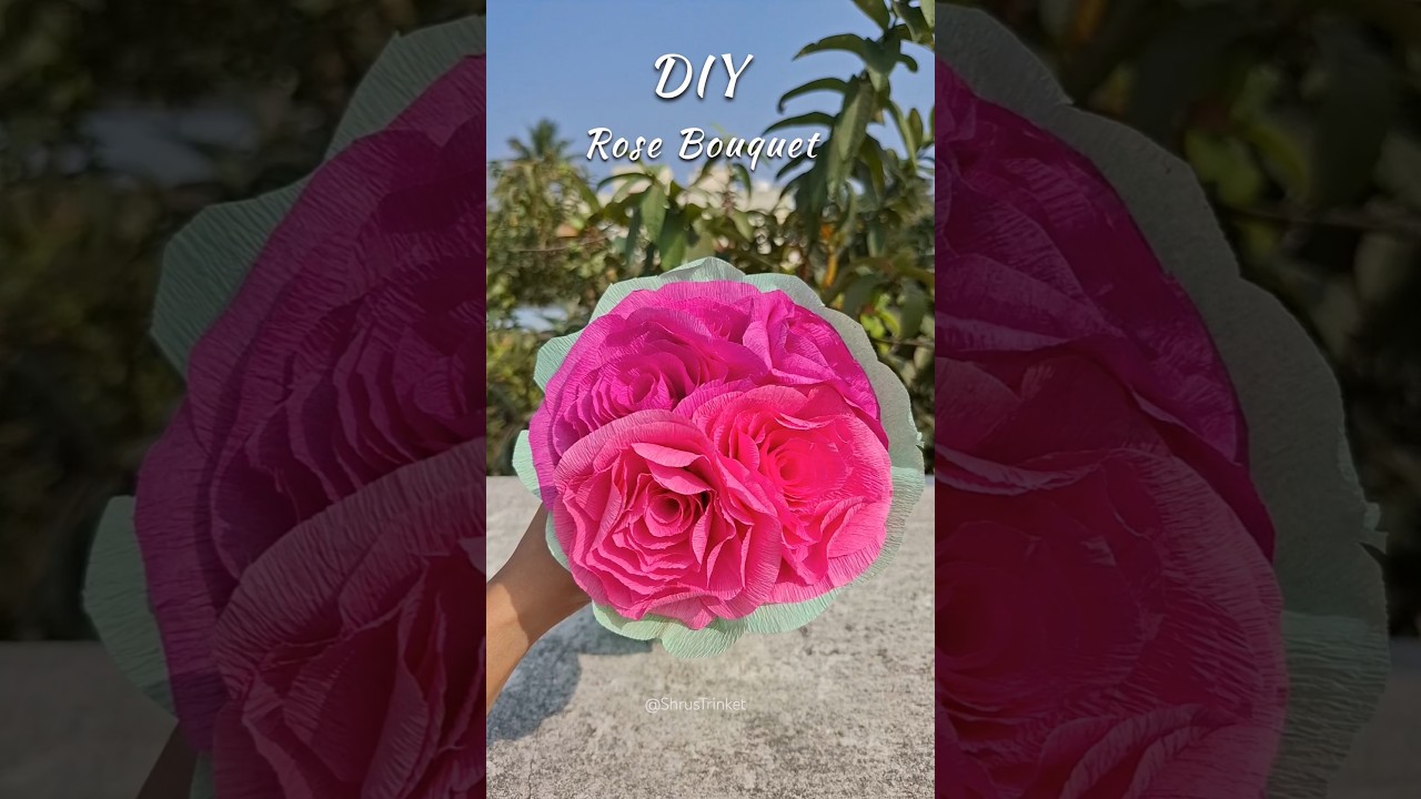 Paper Rose Bouquet 💐| Rose Day DIY Gift 