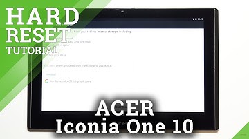 How to Factory Reset ACER Iconia One 10 using Settings Menu – Wipe Data / Erase Everything