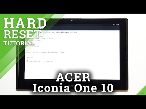 Video: Làm cách nào để đặt lại Acer Iconia a1 810?