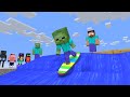 Monster School : FUNNIEST SURFING - Minecraft Animation